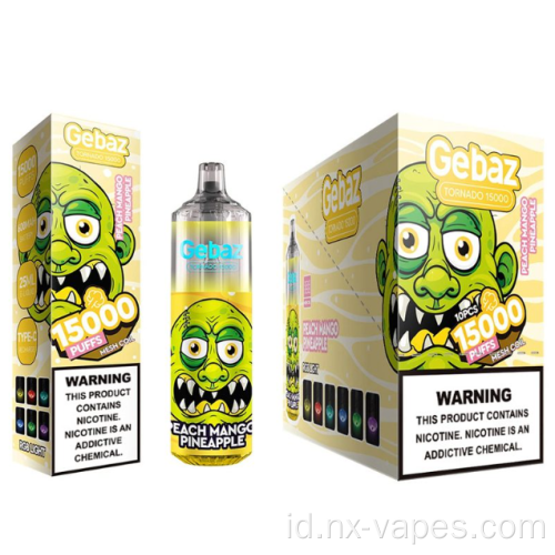 Gebaz tornado 15000 puffs harga grosir